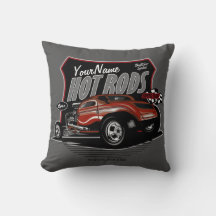 Aangepaste, aangepaste koteloze Red Hot Rod Coupe