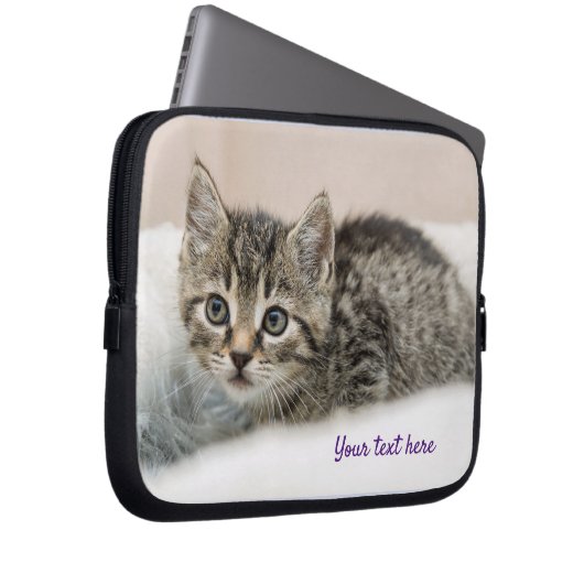 Aangepaste, aangepaste Kute Pat Photo-laptophoes Laptop Sleeve (Voorkant Rechts)