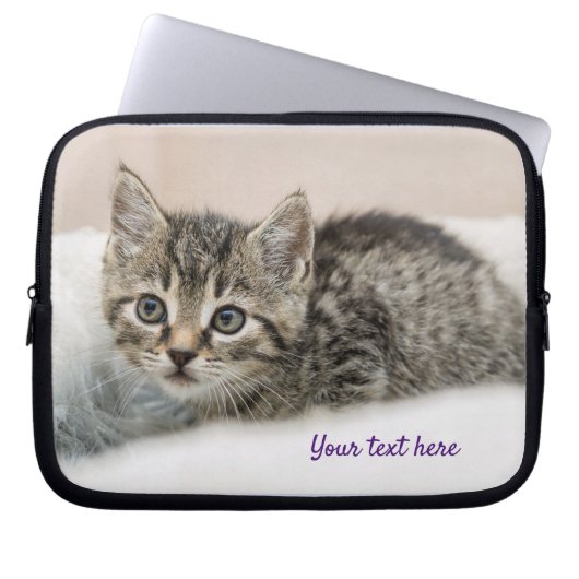 Aangepaste, aangepaste Kute Pat Photo-laptophoes Laptop Sleeve (Voorkant)