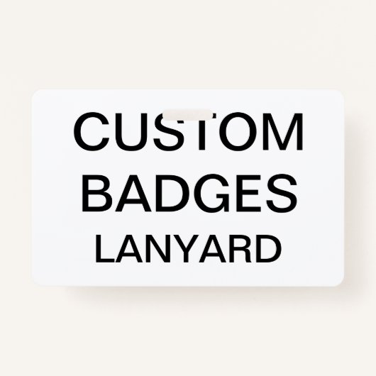Aangepaste, aangepaste LANYARD BADGE (Voorkant)