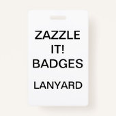 Aangepaste, aangepaste LANYARD BADGE (Voorkant)