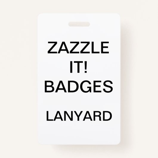 Aangepaste, aangepaste LANYARD BADGE (Voorkant)