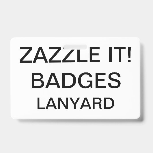 Aangepaste, aangepaste LANYARD BADGE (Voorzijde)