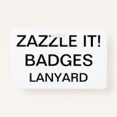 Aangepaste, aangepaste LANYARD BADGE (Voorkant)