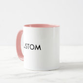 Aangepaste, aangepaste, lege Mok combinatie Sjablo (Voorkant links)