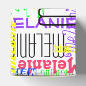 Aangepaste aangepaste naam Collage Colorful Bedankdoosjes (Bovenkant)