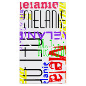 Aangepaste aangepaste naam Collage Colorful Klein Cadeauzakje (Achterkant)