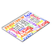Aangepaste aangepaste naam Collage Colorful Notitieboek (Linkerzijde)