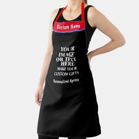 Aangepaste aangepaste naam, kleur Creëer uw eigen Schort (Insitu)