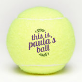 Aangepaste aangepaste naam tennisballen (Voorkant)