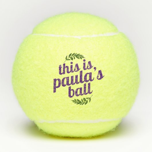 Aangepaste aangepaste naam tennisballen (Voorkant)