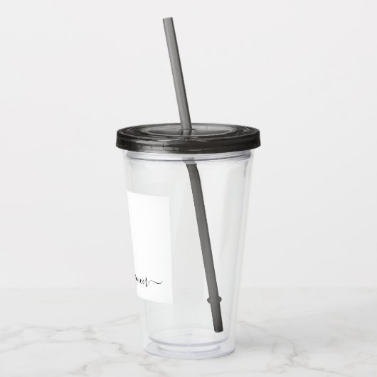 Aangepaste aangepaste naam tumbler acryl drinkbeker (Links)
