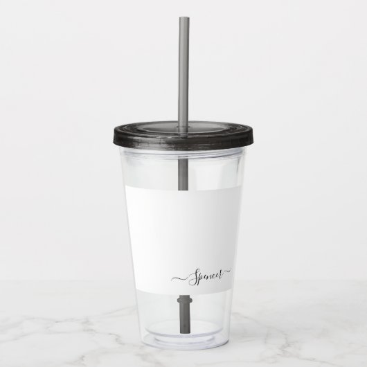 Aangepaste aangepaste naam tumbler acryl drinkbeker (Voorkant)