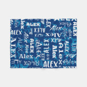 Aangepaste aangepaste naam voor Alex Fleece Deken (Voorkant (Horizontaal))