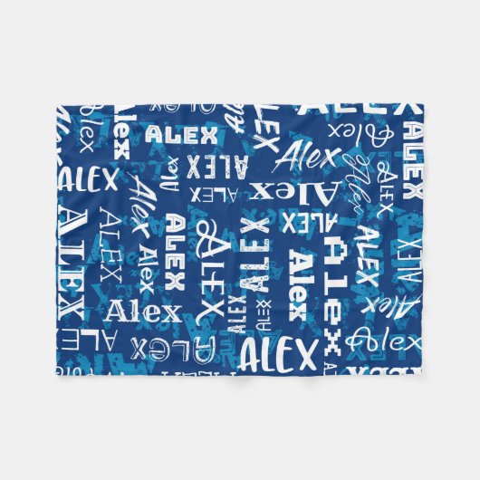 Aangepaste aangepaste naam voor Alex Fleece Deken (Voorkant (Horizontaal))