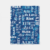 Aangepaste aangepaste naam voor Alex Fleece Deken (Voorkant)