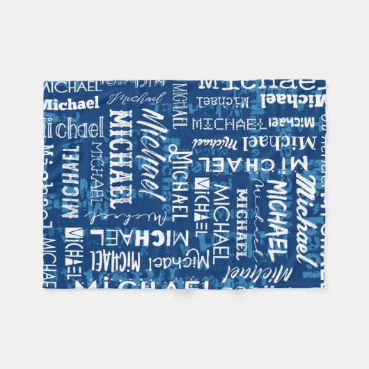 Aangepaste aangepaste naam voor Michael Fleece Deken (Voorkant (Horizontaal))