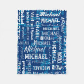 Aangepaste aangepaste naam voor Michael Fleece Deken (Voorkant)