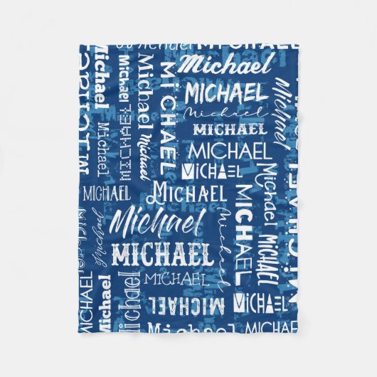 Aangepaste aangepaste naam voor Michael Fleece Deken (Voorkant)