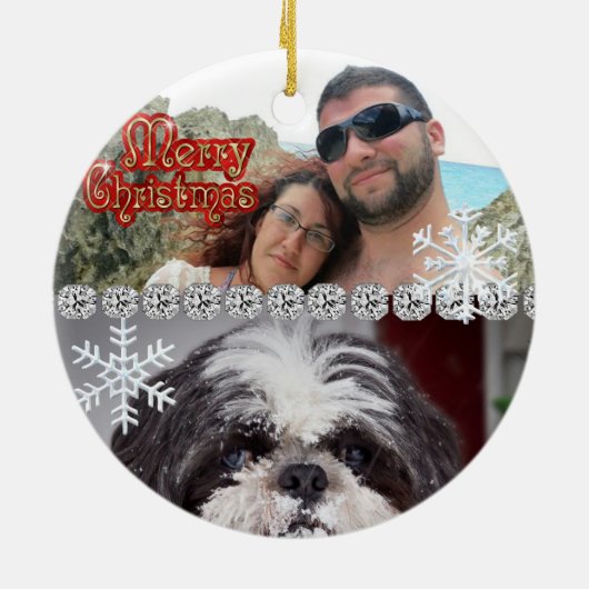 Aangepaste aangepaste naamgeving 2014 bevestigen keramisch ornament (Achterkant)