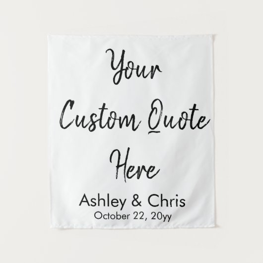 Aangepaste aangepaste offerte voor weduwschap op b wandkleed (Voorkant)