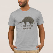 Aangepaste aangepaste Pangolin aangepast bericht G T-shirt (Voorkant)