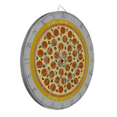 Aangepaste aangepaste Pizza | Pepperoni en olijven Dartbord (Voorkant Links)