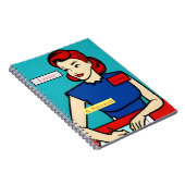 Aangepaste aangepaste Pop-Humor voor 1950 van Retr Notitieboek (Rechterzijde)