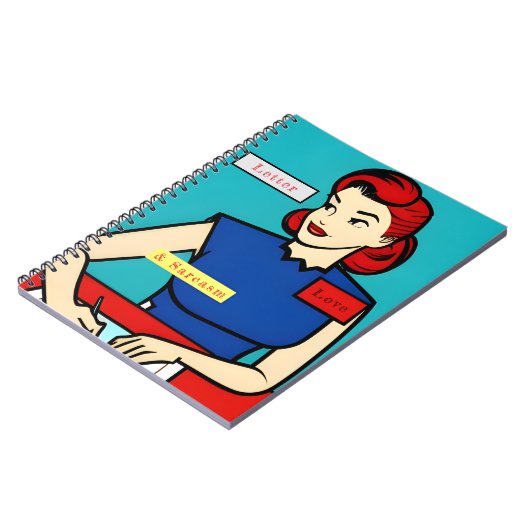 Aangepaste aangepaste Pop-Humor voor 1950 van Retr Notitieboek (Linkerzijde)