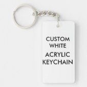Aangepaste, aangepaste rechthoekige acrylische Sle Sleutelhanger (Voorkant)