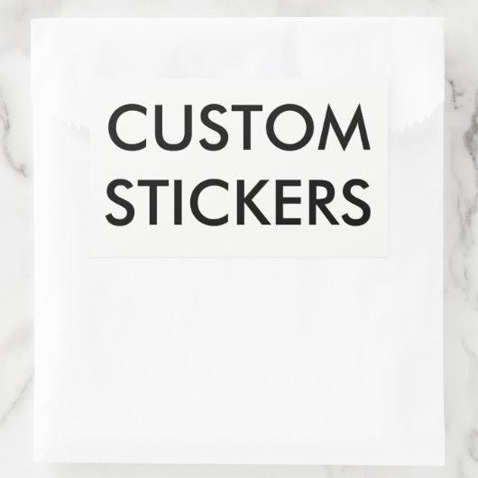 Aangepaste, aangepaste rechthoekige stickers leeg (Tas)