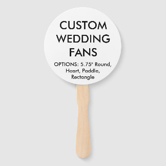 Aangepaste, aangepaste RONDE WEDDING FANTS-Sjabloo Handwaaier