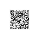 Aangepaste aangepaste Rubberstempel voor je QR-cod (Afrduk)