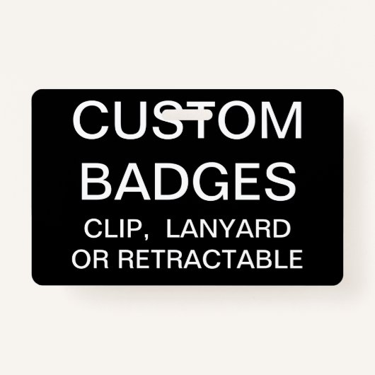 Aangepaste, aangepaste Sjabloon voor LANYARD BADGE (Voorkant)