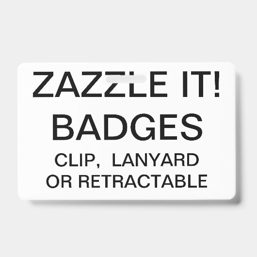 Aangepaste, aangepaste Sjabloon voor LANYARD BADGE (Front)
