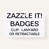 Aangepaste, aangepaste Sjabloon voor LANYARD BADGE (Voorkant)