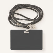 Aangepaste, aangepaste Sjabloon voor LANYARD BADGE (Achterkant met draagriem)