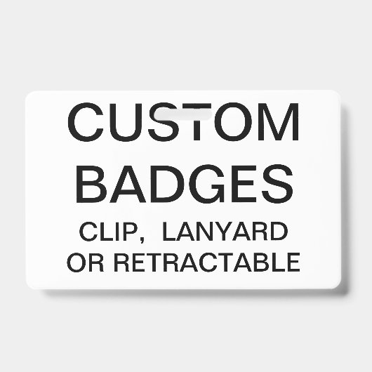 Aangepaste, aangepaste Sjabloon voor LANYARD BADGE (Voorkant)