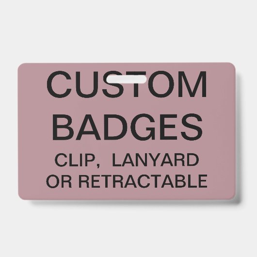 Aangepaste, aangepaste Sjabloon voor LANYARD BADGE (Voorzijde)