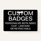 Aangepaste, aangepaste Sjabloon voor METALE CLIP B Badge (Voorkant)