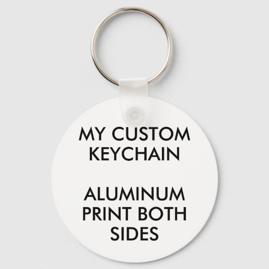 Aangepaste, aangepaste SLEUTELHANGER voor ROND ALU (Voorkant)