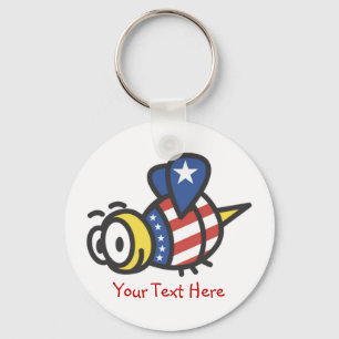 Aangepaste, aangepaste Sleutelhangers voor patriot