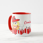 Aangepaste aangepaste tekst bij het glimlachen van mok (Voorkant links)