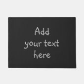 Aangepaste aangepaste tekst deurmat (Voorkant)