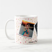 Aangepaste aangepaste tekst met 3 foto-inkuilroze koffiemok (Links)