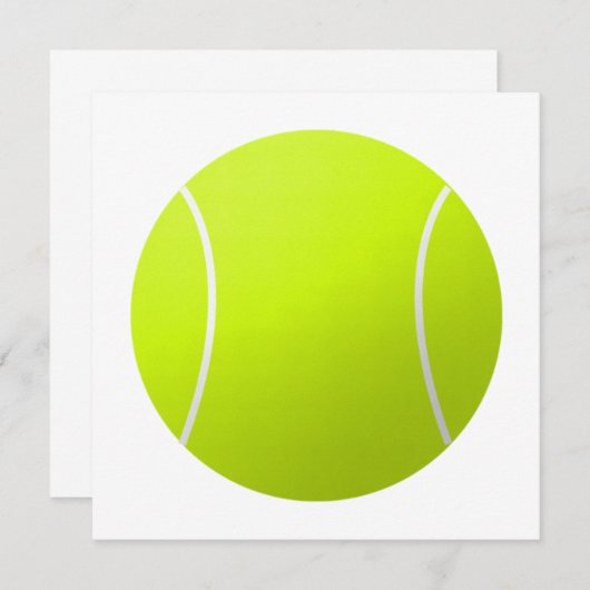 Aangepaste, aangepaste teksttennis-balkwadraat kaart (Voorkant / Achterkant)