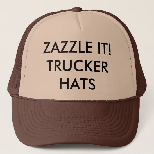 Aangepaste, aangepaste TRUCKER HAT lege Sjabloon Pet (Voorkant)