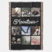 Aangepaste aangepaste Typografie en fotocollage Deken (Voorkant Verticaal)