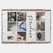 Aangepaste aangepaste Typografie en fotocollage Deken (Voorkant)