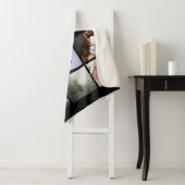 Aangepaste aangepaste Typografie en fotocollage Sherpa Deken (In situ)